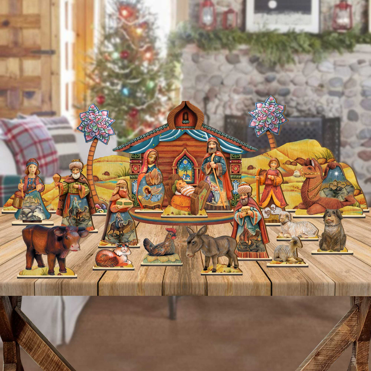 Nativity Village Decorative Set of 21