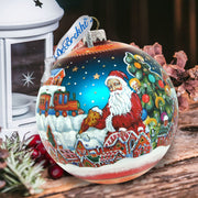 Gingerbread House Glass Ornament Limited Edition by G. DeBrekht - Christmas Santa Snowman Decor - 73858
