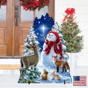 Heaven Wildlife Snowman Frosty Friends Outdoor Christmas Decoration
