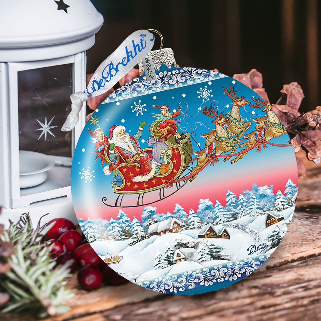 Up-Up Away Ball Glass Ornament Limited Edition