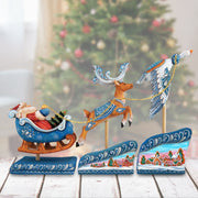Christmas Arrival Set of 3, Christmas Handpainted G.DeBrekht 52902-B3