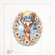 Majestic Forest Deer Holiday Door Decor