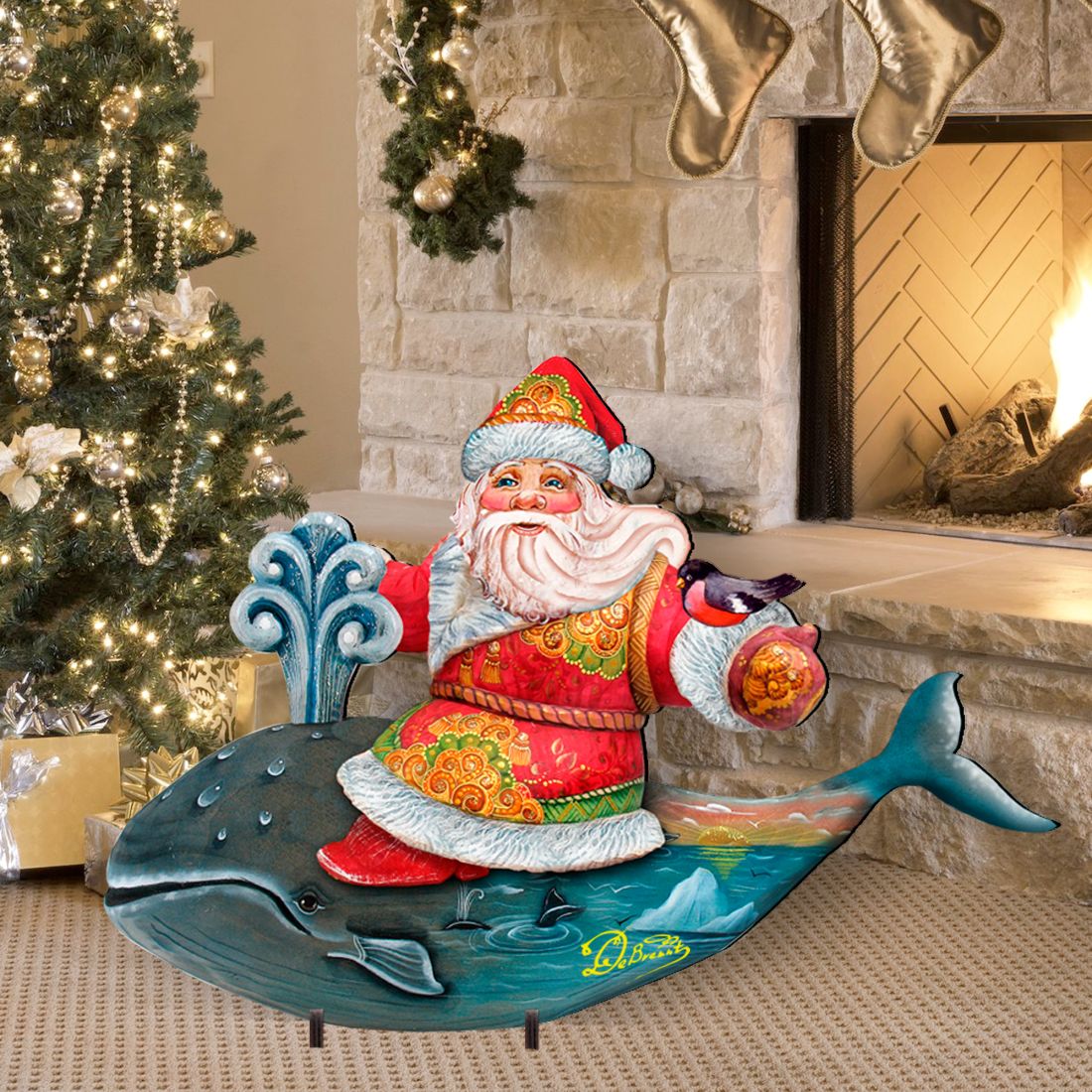 Whale Tail Christmas Outdoor Decor