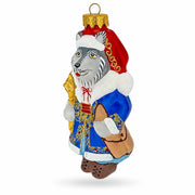 Wolf the Ukrainian Hetman Glass Christmas Ornament