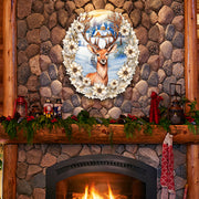 Majestic Forest Deer Holiday Door Decor