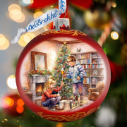 Cherished Moments Large Glass Ornament