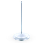 Upright Silver Metal Christmas Tree Topper Finial Stand Display Stand 7.2 Inches
