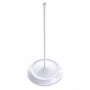 Upright White Metal Christmas Tree Topper Finial Stand Display Stand 7.2 Inches