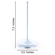 Upright Silver Metal Christmas Tree Topper Finial Stand Display Stand 7.2 Inches