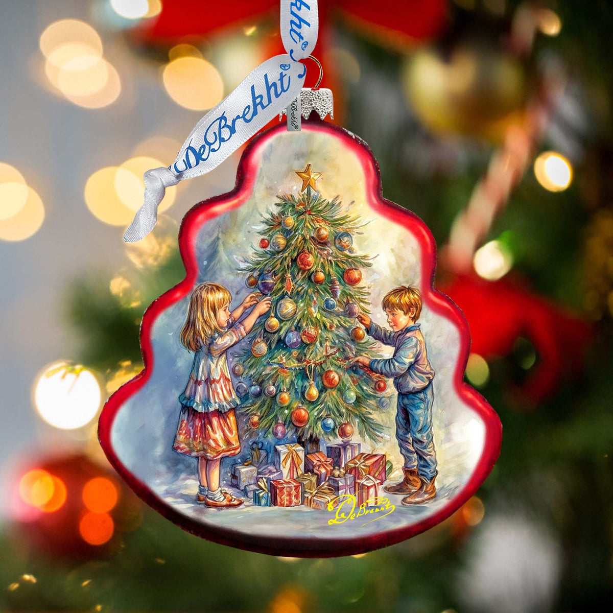 Love Among the Branches Tree Glass Ornament