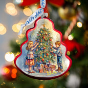 Love Among the Branches Tree Glass Ornament