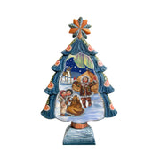 Northern Lights Tree Handcrafted Christmas Figurine