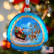 Up-Up and Away Glass Ornament