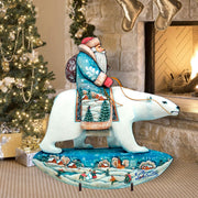 Polar Bear Santa Christmas Outdoor Scene