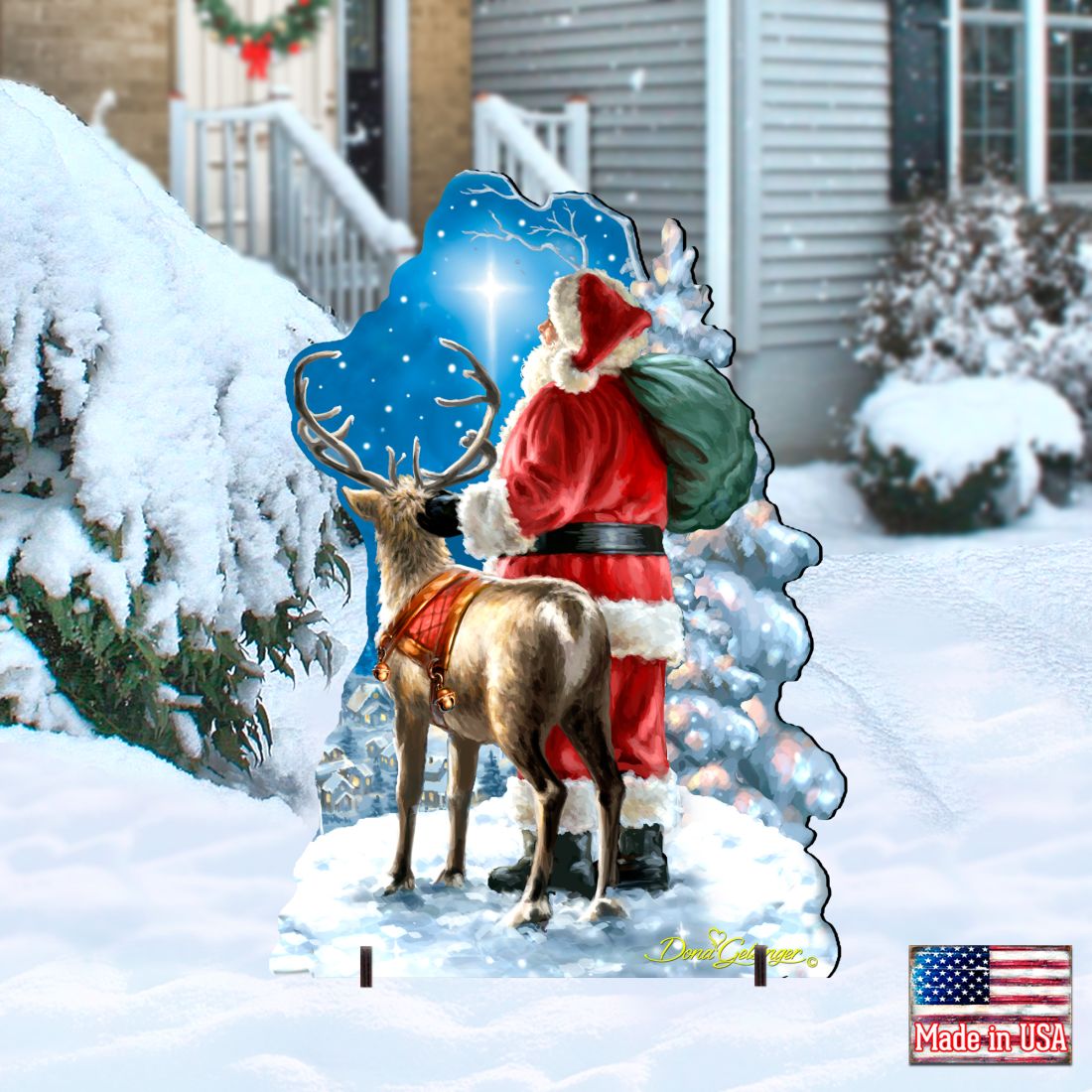 Starry Night Santa Christmas Outdoor Decor
