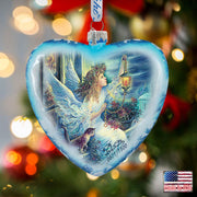 Light the Way Angel Glass Ornament Limited Edition by Strelkina at G. DeBrekht - Nativity Holiday Decor - 738-085-ST