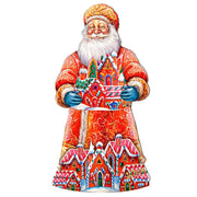 Santa and the Gingerbread House Holiday Door Decor by G. Debrekht - Christmas Santa Snowman Decor - 8691404H