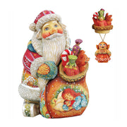 Christmas Night Surprise Box Santa Handcrafted Christmas Figurine