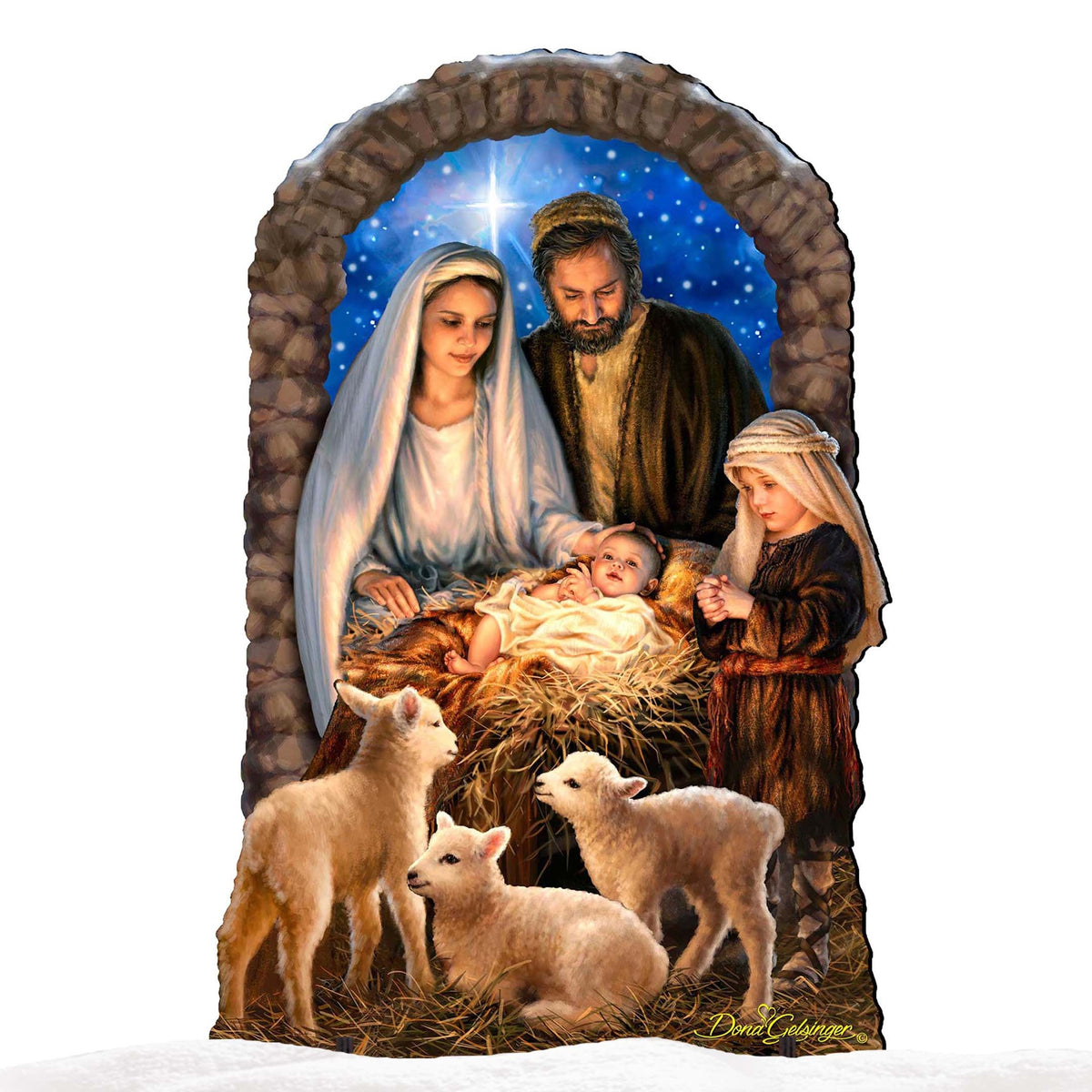 Miracle Nativity Outdoor Decor by D. Gelsinger - Nativity Holiday Decor - 8461042-1F-1201