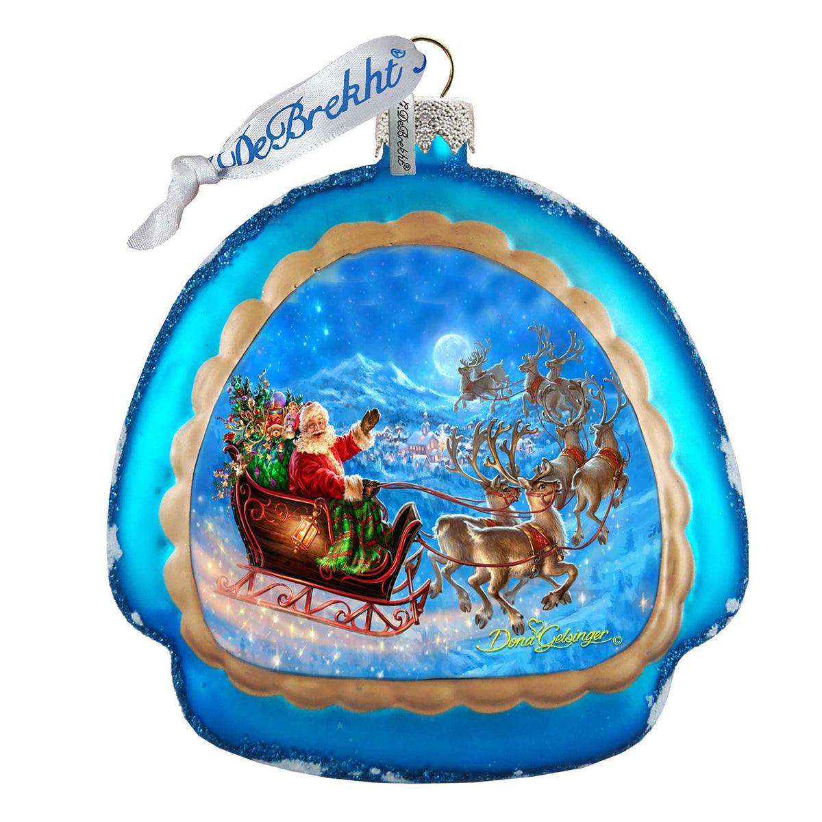 Up-Up and Away Glass Ornament