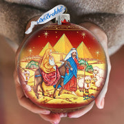 Journey to Bethlehem Glass Ornament Limited Edition by G. DeBrekht - Nativity Holiday Decor - 73878