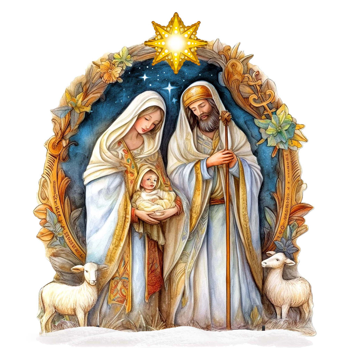 Nostalgic Nativity Scene Outdoor Decor