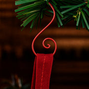Set of 20 Red Metal Wire Spiral Christmas Ornaments Hooks Hangers S-Shaped 1.96 Inches