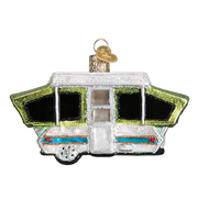 Old World Christmas Popup Tent Camper