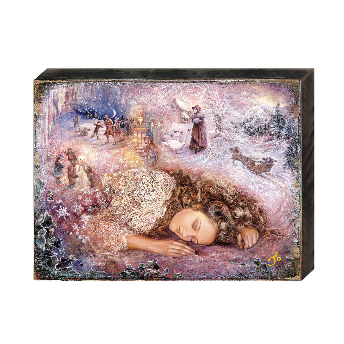Winter Dream Fantasy Wooden Wall Art Christmas Decoration