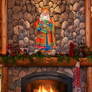 Santa's Wreath of Joy Holiday Door Decor by G. Debrekht - Christmas Santa Snowman Decor - 8691402H