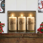 Bless Our Home Wall Art Christmas Decoration