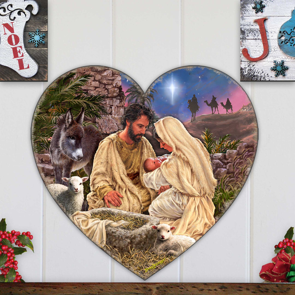 Jesus is Lord Holiday Door Decor by D. Gelsinger - Nativity Holiday Decor - 8652813H-DG