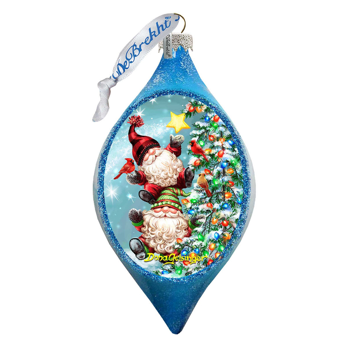 Father Forgive Them Drop Glass Ornament