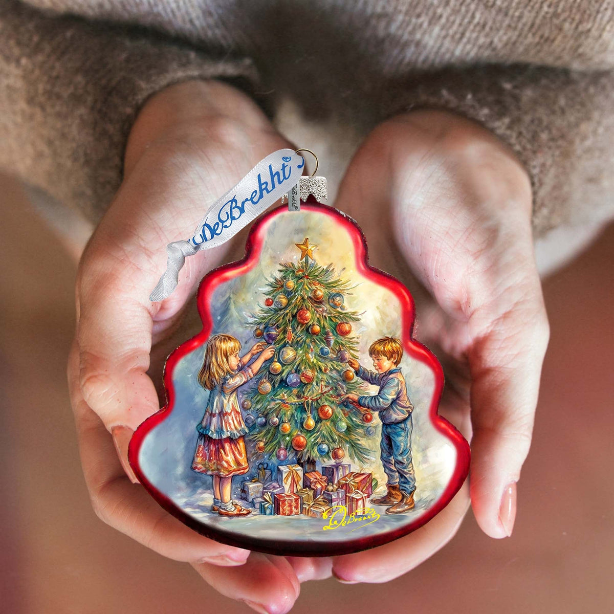 Love Among the Branches Tree Glass Ornament