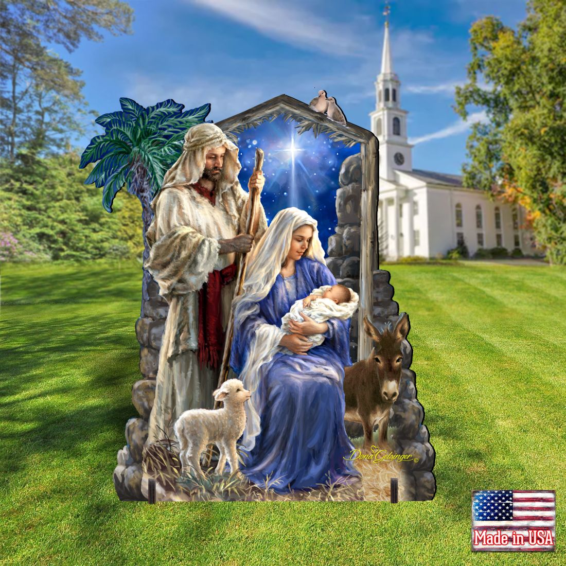 Holy Night Nativity Outdoor Decor by D. Gelsinger - Nativity Holiday Decor - 8461041F-1618