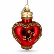 Elegant Perfume Bottle Glass Christmas Ornament