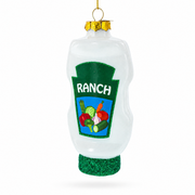 Ranch Dressing Glass Christmas Ornament