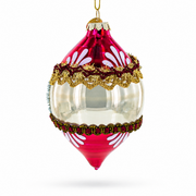 Retro Reflection Pink Glass Christmas Ornament