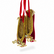 Red Shoes Glass Christmas Ornament