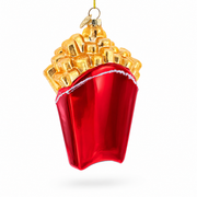 French Fries Glass Christmas Ornament