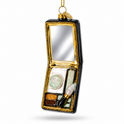 Makeup Palette with Mirror Glass Christmas Ornament