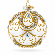 Victorian Jewels Glass Ball Christmas Ornament