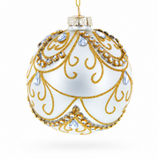 Victorian Jewels Glass Ball Christmas Ornament