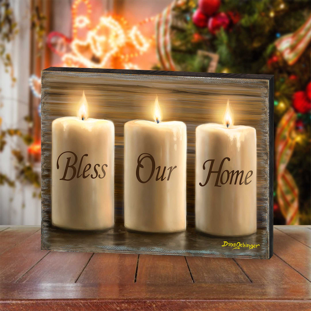 Bless Our Home Wall Art Christmas Decoration