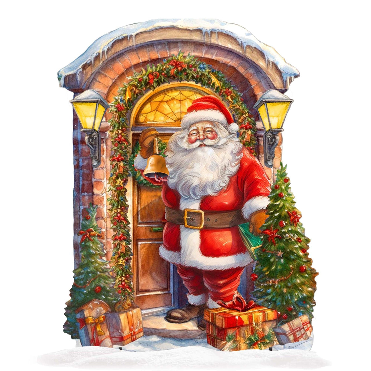 Knocking the Door Santa Outdoor Decor