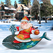 Whale Tail Christmas Outdoor Decor