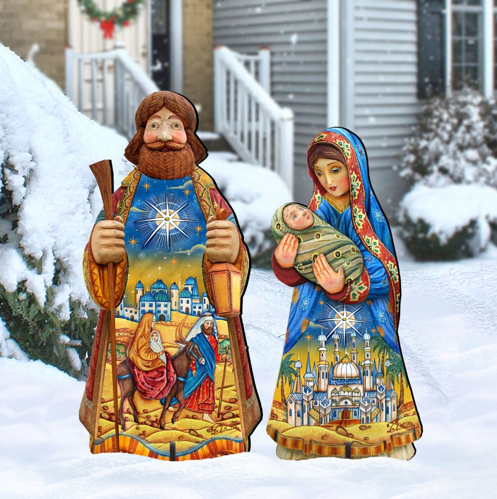 Night at Bethlehem Outdoor Nativity Set  by G. DeBrekht - Nativity Holiday Decor - 8152654F-S2