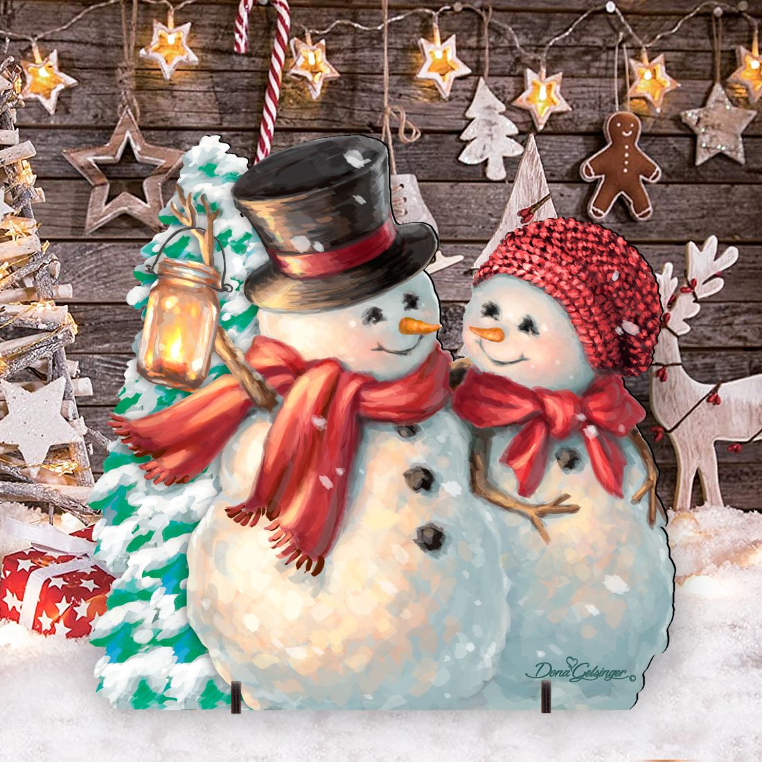 Snow Much in Love Christmas Outdoor Decor by D. Gelsinger - Christmas Santa Snowman Decor - 8461011F-1708