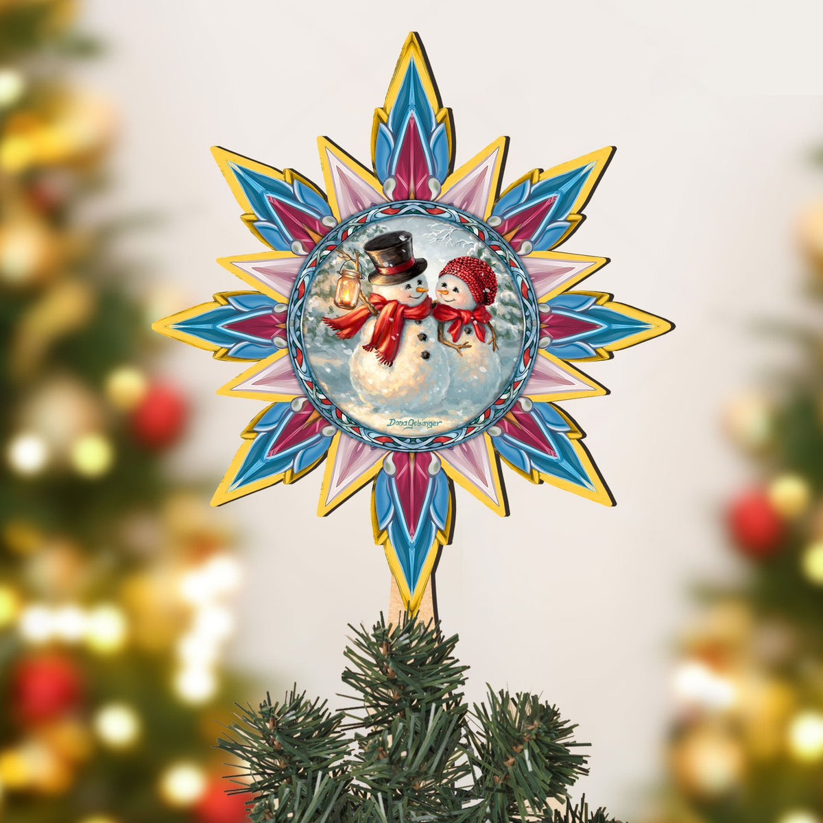 Snow Much in Love Tree Topper Wooden Decor