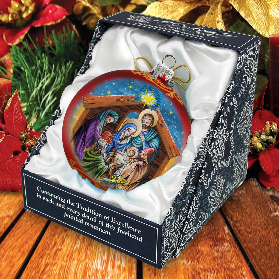 The Gift of the Three Kings Glass Ornament Limited Edition